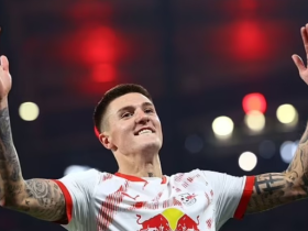 包含RB莱比锡主场取得重要胜利，冲击联赛前列的词条